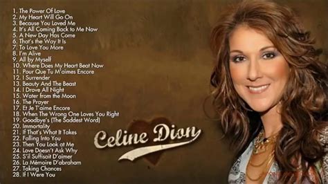 dj celine|songs by Celine dion.